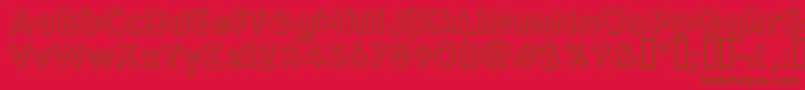 Glimstick Font – Brown Fonts on Red Background