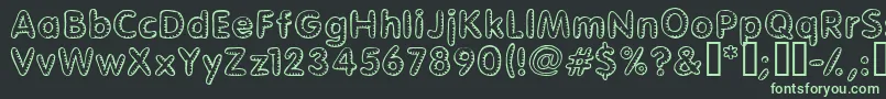 Glimstick Font – Green Fonts on Black Background