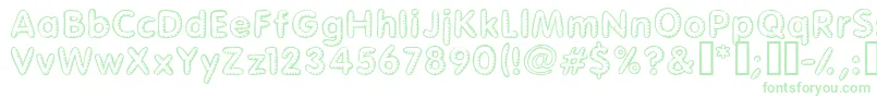 Glimstick Font – Green Fonts on White Background