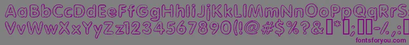 Glimstick Font – Purple Fonts on Gray Background