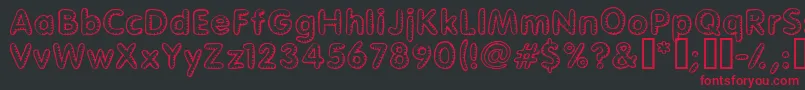 Glimstick Font – Red Fonts on Black Background