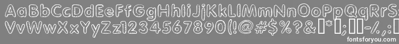 Glimstick Font – White Fonts on Gray Background