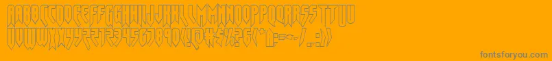 Opusmagnusout Font – Gray Fonts on Orange Background