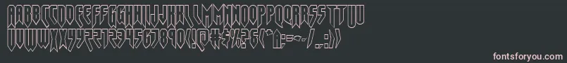 Opusmagnusout Font – Pink Fonts on Black Background