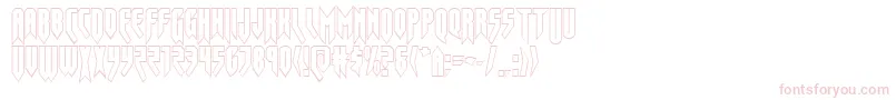 Шрифт Opusmagnusout – розовые шрифты на белом фоне