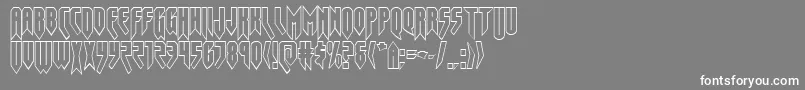 Opusmagnusout Font – White Fonts on Gray Background