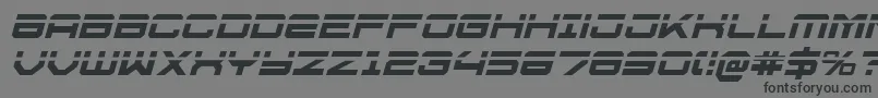 U.S.S.DallasLaserItalic Font – Black Fonts on Gray Background