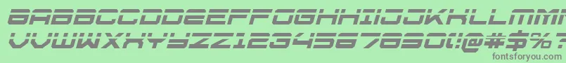 Police U.S.S.DallasLaserItalic – polices grises sur fond vert
