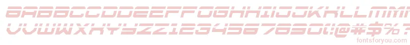 fuente U.S.S.DallasLaserItalic – Fuentes Rosadas Sobre Fondo Blanco