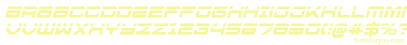 U.S.S.DallasLaserItalic-Schriftart – Gelbe Schriften