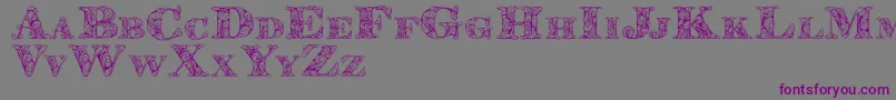 Kahirpersonaluse Font – Purple Fonts on Gray Background
