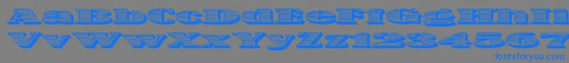 OneDance Font – Blue Fonts on Gray Background