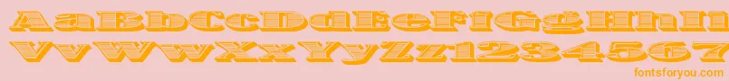 OneDance Font – Orange Fonts on Pink Background