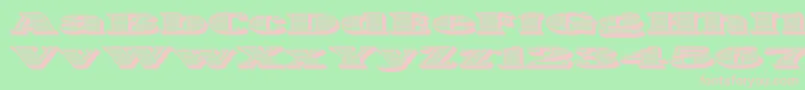 OneDance Font – Pink Fonts on Green Background