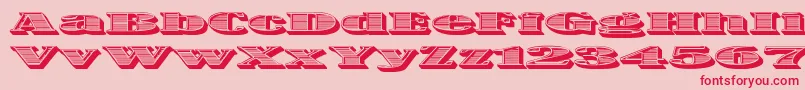 OneDance Font – Red Fonts on Pink Background