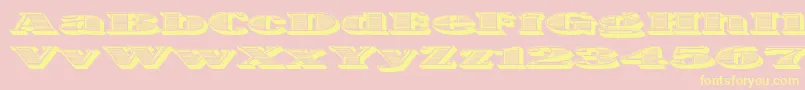 OneDance Font – Yellow Fonts on Pink Background