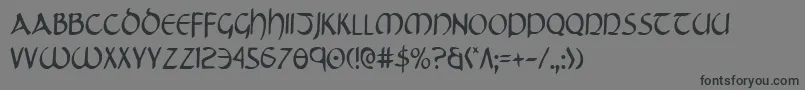 Tristramc Font – Black Fonts on Gray Background