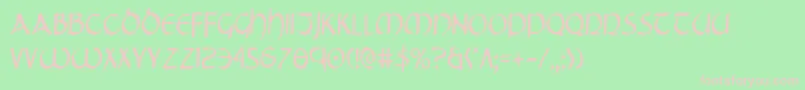 Tristramc Font – Pink Fonts on Green Background