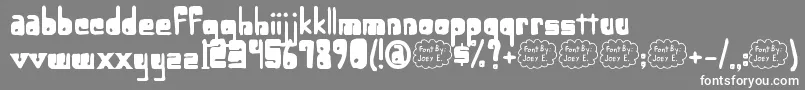 LowerOpticFibercase Font – White Fonts on Gray Background