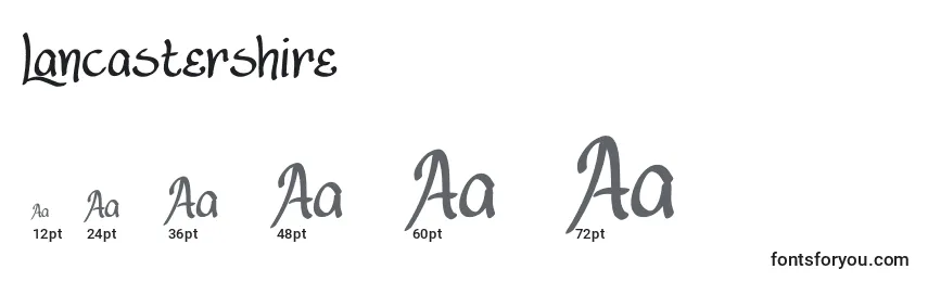 Lancastershire Font Sizes
