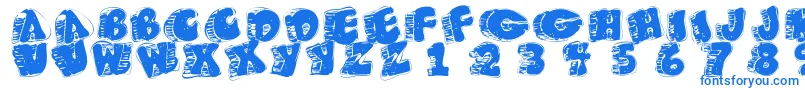 Fatfloralphabetxperimental Font – Blue Fonts