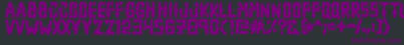 ZombieApocalypse Font – Purple Fonts on Black Background