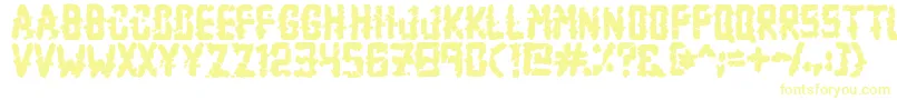 ZombieApocalypse Font – Yellow Fonts