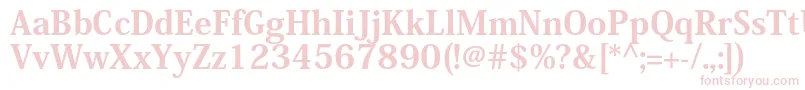 KozminproHeavy Font – Pink Fonts on White Background
