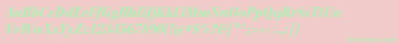 KeplerstdBlackscnitsubh Font – Green Fonts on Pink Background