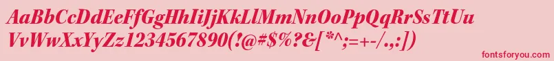 KeplerstdBlackscnitsubh Font – Red Fonts on Pink Background