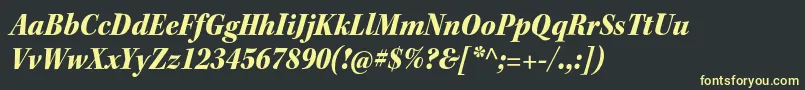KeplerstdBlackscnitsubh Font – Yellow Fonts on Black Background