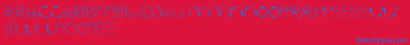 CableGuy Font – Blue Fonts on Red Background