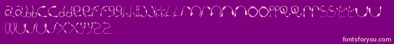 CableGuy Font – Pink Fonts on Purple Background