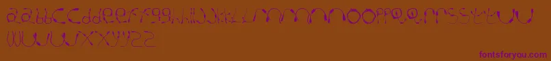 CableGuy Font – Purple Fonts on Brown Background