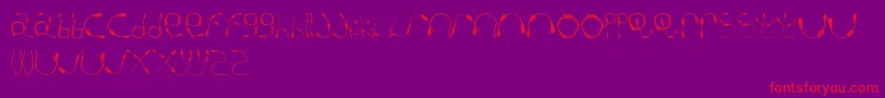 CableGuy Font – Red Fonts on Purple Background