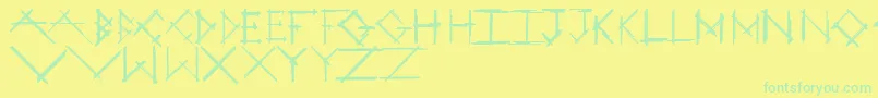 Lisätietoja StrokeyVeryverybold-fontista StrokeyVeryverybold-fontti – vihreät fontit keltaisella taustalla