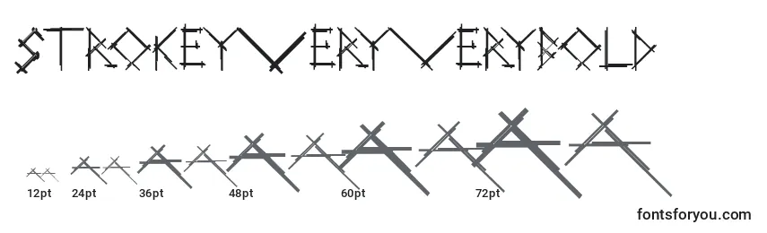 Размеры шрифта StrokeyVeryverybold