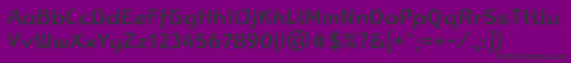 LinotypeRanaMedium Font – Black Fonts on Purple Background