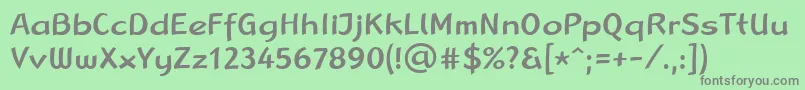 LinotypeRanaMedium Font – Gray Fonts on Green Background