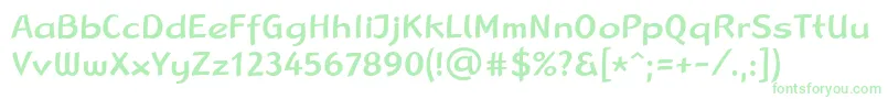 LinotypeRanaMedium Font – Green Fonts on White Background