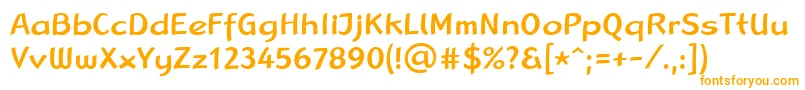 LinotypeRanaMedium Font – Orange Fonts on White Background