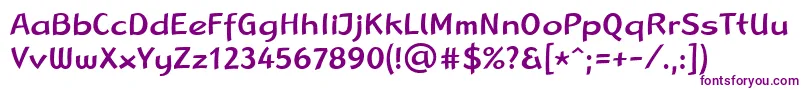 LinotypeRanaMedium Font – Purple Fonts on White Background