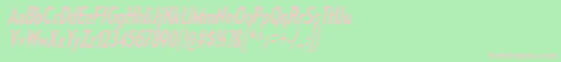 MesmerizeCdRgIt Font – Pink Fonts on Green Background