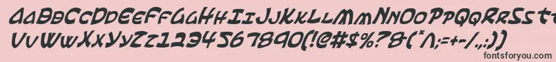 Шрифт Ephesianci – чёрные шрифты на розовом фоне