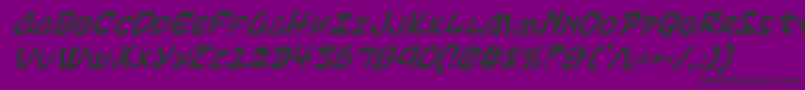 Шрифт Ephesianci – чёрные шрифты на фиолетовом фоне