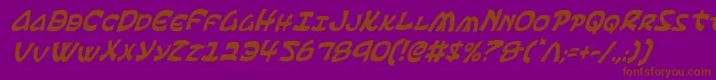 Ephesianci Font – Brown Fonts on Purple Background