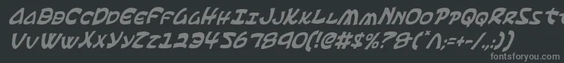 Ephesianci Font – Gray Fonts on Black Background