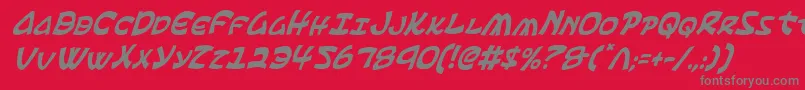 Шрифт Ephesianci – серые шрифты на красном фоне