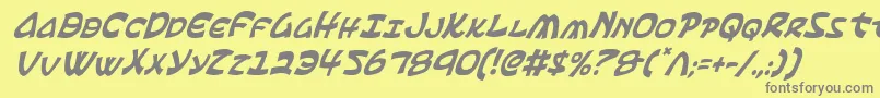 Ephesianci-Schriftart – Graue Schriften auf gelbem Hintergrund