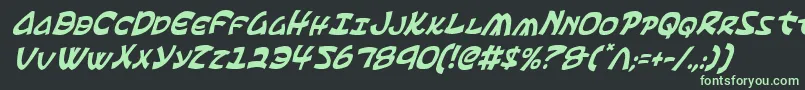 Ephesianci Font – Green Fonts on Black Background